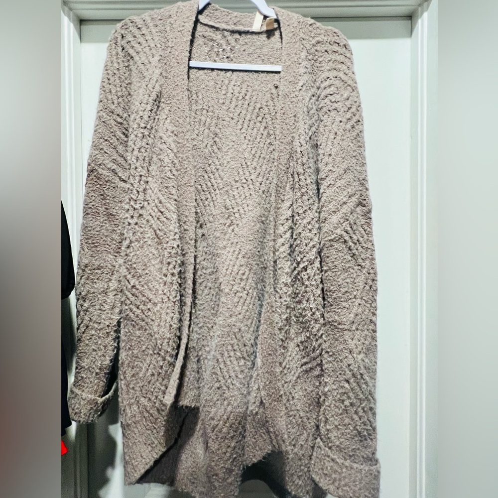 Moth by Anthro Cozy Beige Alpaca Wool Cardigan